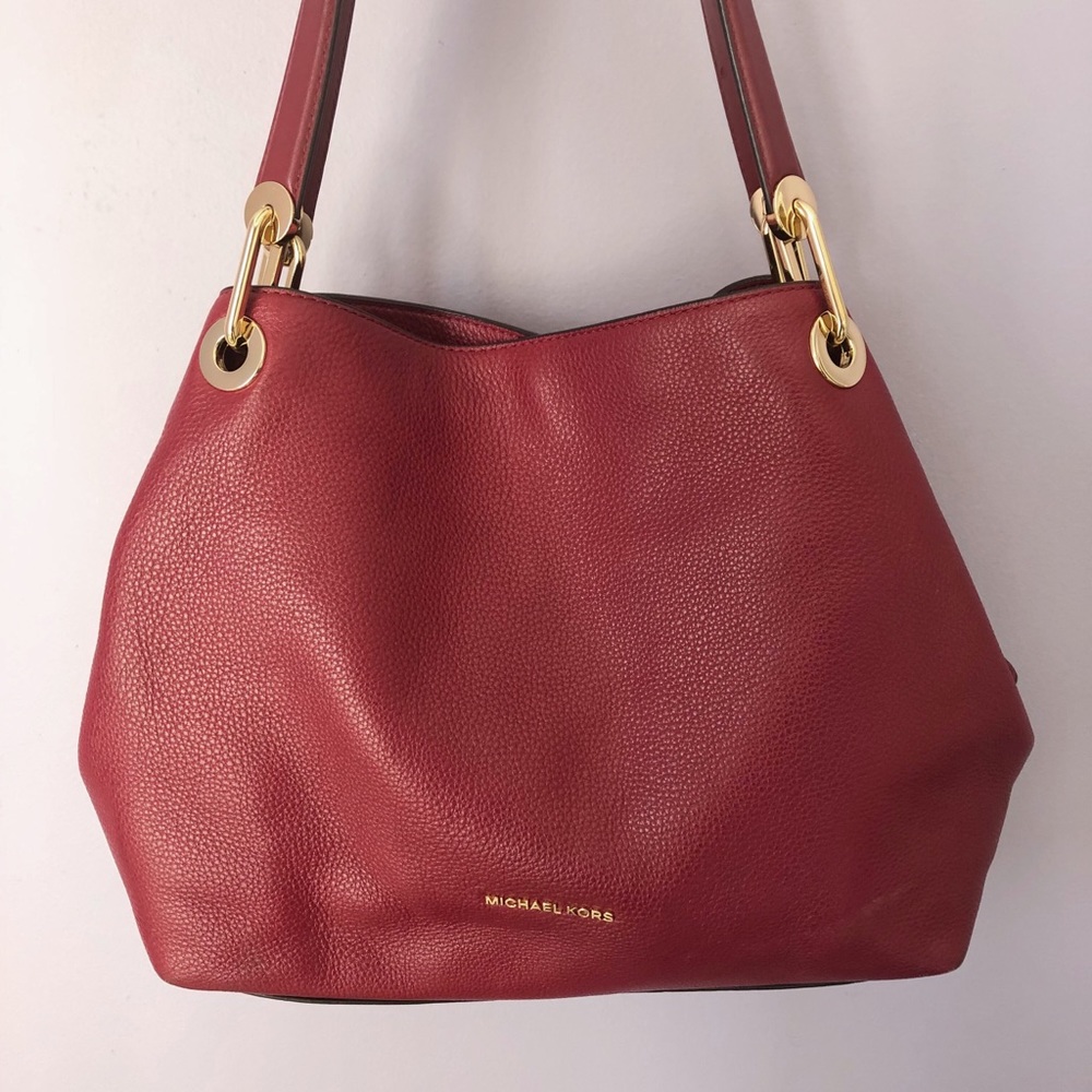 Michael Kors Raven Large Leather Shoulder Bag